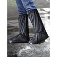 thumbnail image 1 of 1pair PVC Rain Boots Cover, Black Reusable Rain Shoe Cover For Outdoor, 1 of 5