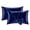 Blue, variant on 2 PCS Pure Mulberry Silk Pillowcase Soft Breathable Smooth Cooling Mulberry Silk Pillow Case for Gift 20.08*25.98 "(Army Green)