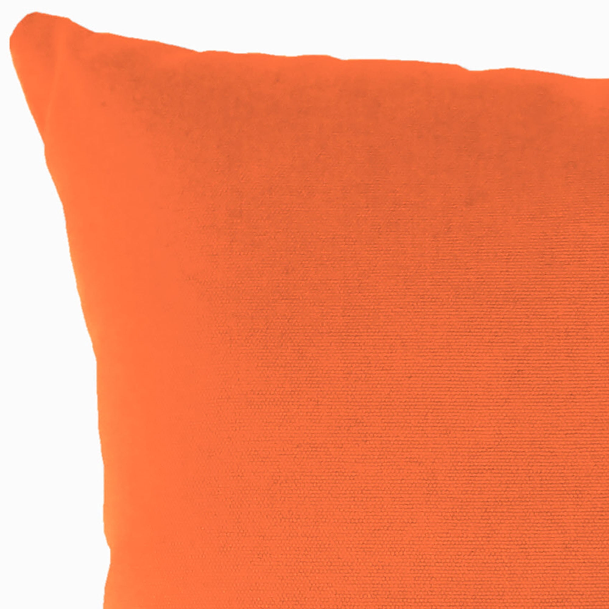 Jordan Manufacturing Sunbrella 16" x 16" Canvas Tuscan Orange Solid Square Outdoor Throw Pillow