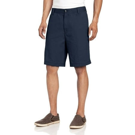 IZOD NEW Midnight Blue Mens Size 44 Khakis Chinos Flat Front Shorts