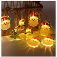 thumbnail image 1 of Led Christmas Lights String Santa Holiday Colorful Lights Christmas Tree Outdoor Decoration Lights Outdoor Mini String Lights Solar Warm Christmas Lights Wire Curtain Lights Plug in Short Strand, 1 of 3