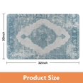 thumbnail image 4 of Enchanting Vintage Gray Bathroom Rug Runner: Non-Slip & Soft - Machine Washable - 20x32 in Floor Mat with Farmhouse Floral Design for Sink, Shower, Bathtub, 4 of 5