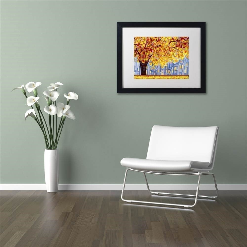 Mandy Budan 'October Gold' Matted Framed Art