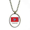 thumbnail image 1 of Drapeau d'État Contour Collier Chaîne Vintage Perle Pendentif Bijoux Collection, 1 of 3
