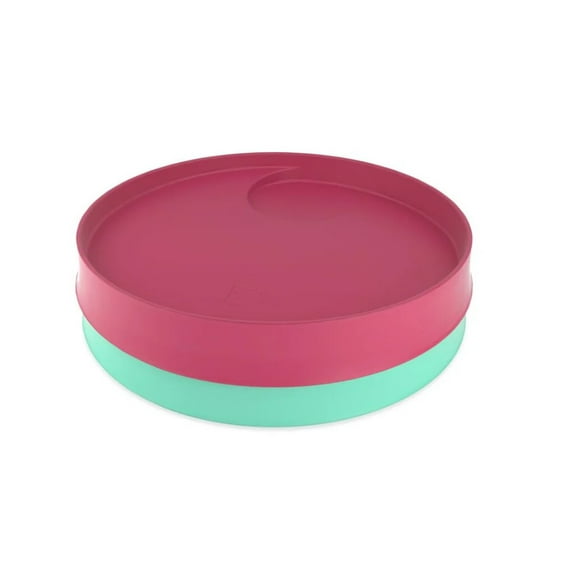 Kizingo Two Pack Raspberry & Lagoon Toddler Plates