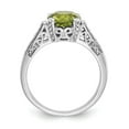 thumbnail image 2 of Solid 10k White Gold Ladies Ring Band with CZ Cubic Zirconia Size 5 (Width = 2mm ), 2 of 6