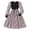 Black, variant on Mikilon Girls Long Sleeve Dress Kids Fall Peter Pan Collar Uniform Dresses 8-12 Years