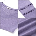 thumbnail image 5 of UVN Fall Blouses for Women Long Sleeve V Neck Tunic Tops Casual Hollow Out Curved Hem Dressy Shirts, 5 of 8