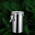 thumbnail image 5 of JoyMoreHome Airtight Coffee Canister with Clear Lids, Large Container for Ground Coffee Stainless Steel Storage Container Jar for Bean, Cereal, tea, Flour, Sugar, 5 of 7