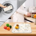 thumbnail image 6 of Cute Duck and Flowers Drying Dish Mat Quick Drying Absorbent Soft Durable for Kitchen 16" x 18", 6 of 10
