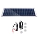 thumbnail image 5 of Eigraketly Kit de panel solar Dual USB Generador solar portátil de energía de celda solar para campamento de caravanas Senderismo Viajes sin ventilador 2Conjunto, 5 of 6