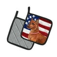 thumbnail image 2 of Caroline's Treasures Miniature Pinscher Patriotic Pair of Pot Holders, 2 of 3