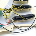 thumbnail image 4 of Electric Guitar Pickguard Pickups Loaded Prewired Scratch Plate Assembly SSS Yellow, 4 of 7