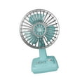 thumbnail image 1 of Mini ventilador de mesa de escritorio, ventilador personal de diseño retro, eléctrico, recargable, compacto, refrigeración por , portátil para el azul claro, 1 of 8