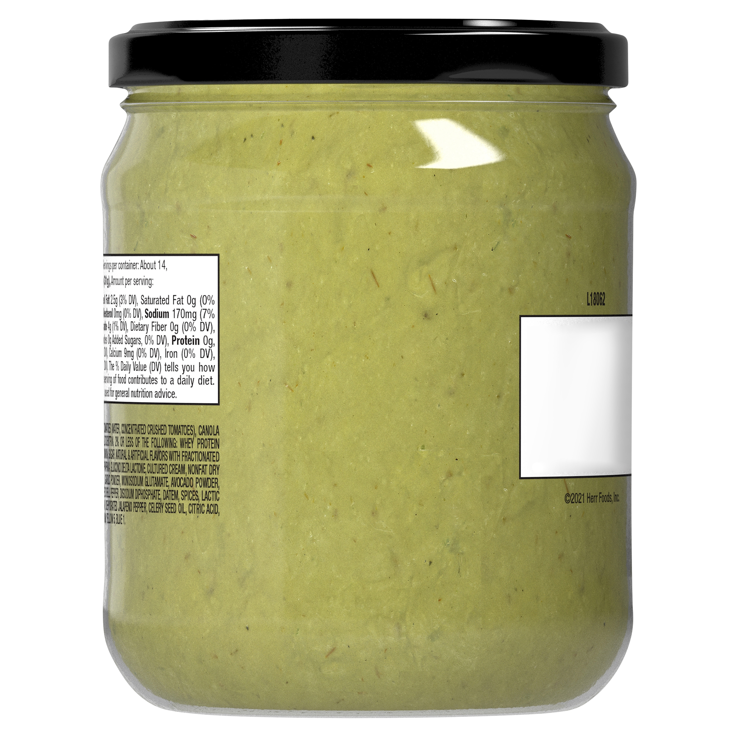 Herr's Creamy Guacamole Dip 15oz, Jar