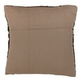 thumbnail image 3 of Saro Lifestyle 3012.CF18S Leather Chindi Decorative Down Filled Throw Pillow with Two Tone Design, Coffee, 3 of 4