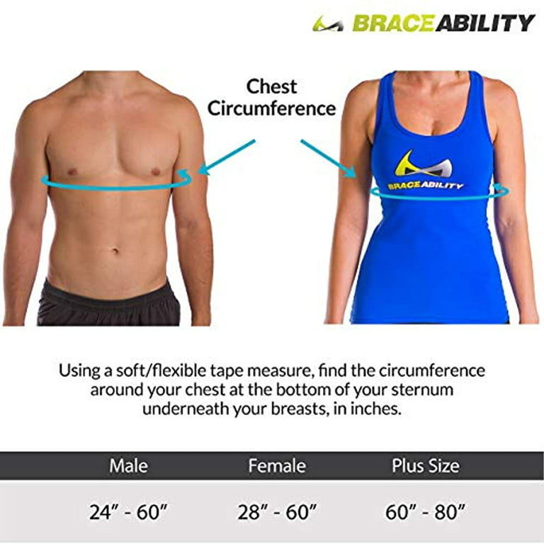  Alpha Medcial Rib & Chest Brace for Broken Ribs Cracked Ribs  Bruised Rib Cage - Womans Chest Rib Support Belt Fractured Dislocated Ribs  Chest Support for Compression Chest Wrap for Protection. (