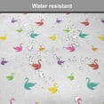 thumbnail image 7 of Swan Chair Seating Cushion, Rainbow Colored Swans Pattern Birds Wings Themed Print, Soft Seat Pads for Office with Anti-slip Backing, 16"x16", Multicolor, by Ambesonne, 7 of 7