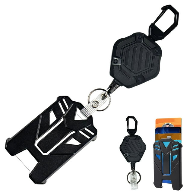 AKEGAMN Clearance! The Ultimate Retractable ID & Keychain Badge Holder&Mountaineering Buckle With Card Sleeve 31.5” Unbeatable Durability Perfect For School Construction Recreation Go Big or Go Home