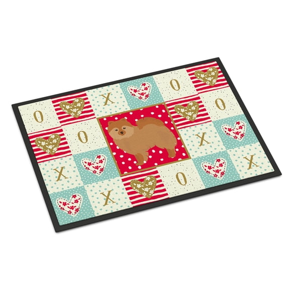 German Spitz #2 Love Door Mat