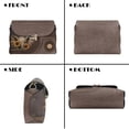 thumbnail image 5 of KUIFORTI Elephant Womens Crossbody Flap Bag Trendy Portability Cell Phone Women's Shoulder Handbags Hard-Wearing Small Bag with Removable Chain for everyday, 5 of 7