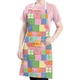 thumbnail image 5 of Pioneer Flower Floral Print Pattern Apron for Women and Men, Cotton Linen Waterproof with Pockets, Adjustable, 33x27 Inch for Kitchen, Gardening, BBQ, Salon, 5 of 6