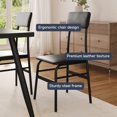 thumbnail image 7 of Asofer Dining Table Set for 4, Small Kitchen Table Chairs Set of 4, Space Saving, Black, 7 of 7