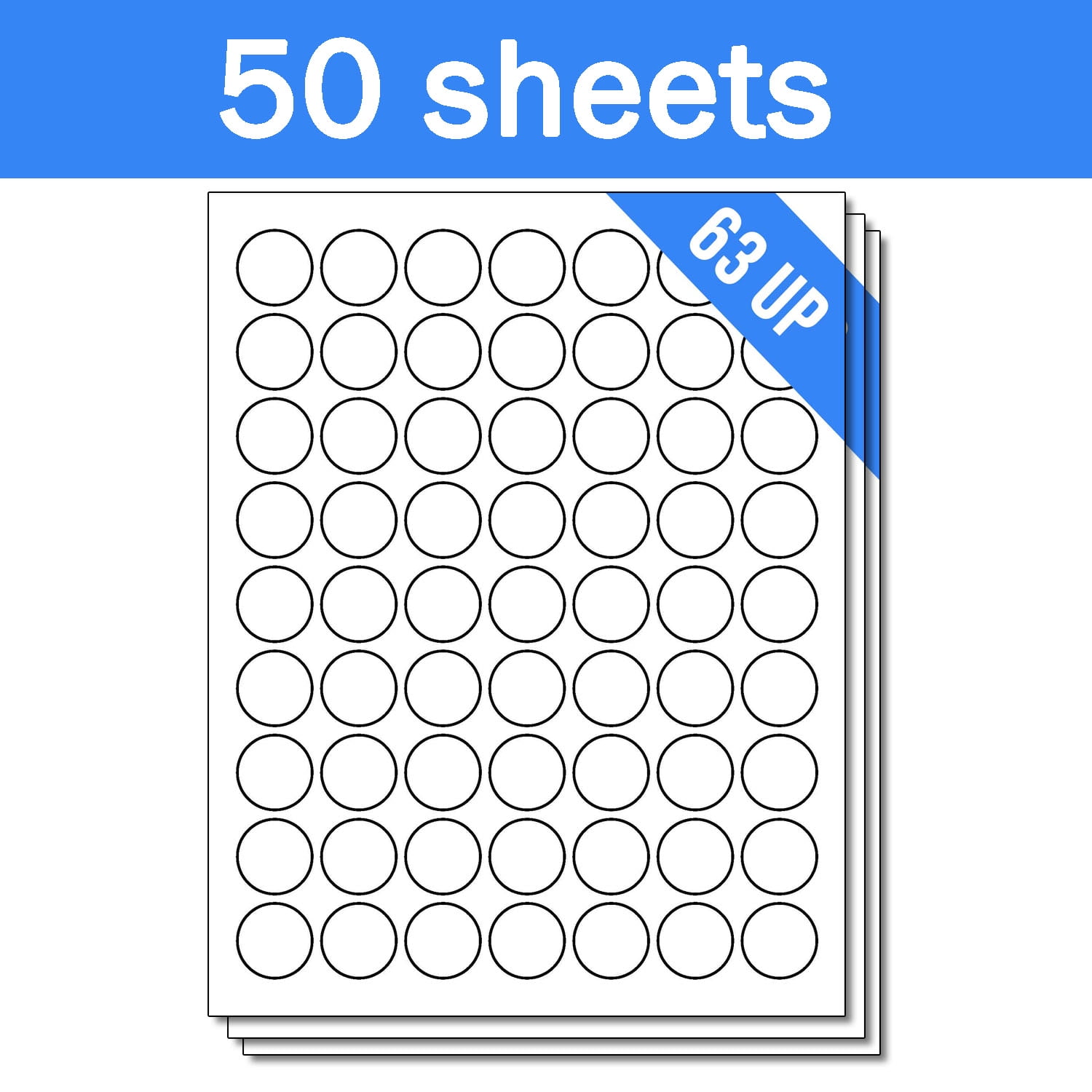 3150 Sheets Round Circle Dot 1 Stickers Labels For Laser Ink Jet 