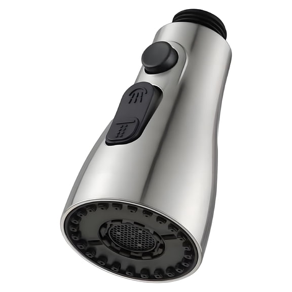 ICERUN Kitchen Faucet Head Replacement,Monocoque Construction Abs Faucet Aerator,3 Modes Pull Out Spray Kitchen Sink Sprayer Kitchen Faucet Aerator,Grey