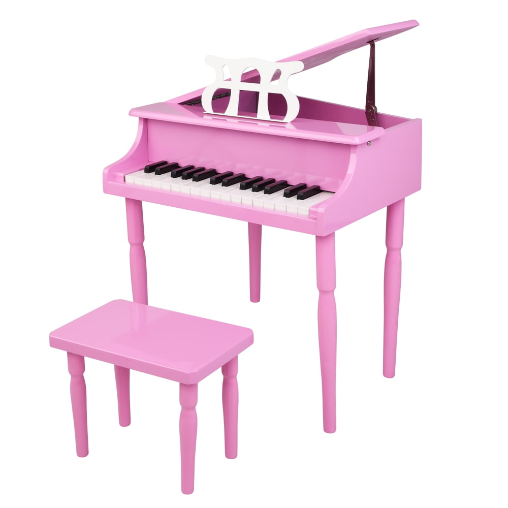 Piano 30-key Children Mini Classical Shape Grand Piano Bench Child Musical Toy 