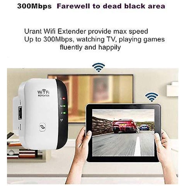 Extensor de rango Wifi, amplificador de señal Wifi de hasta 300mbps, repetidor Wifi inalámbrico de alta velocidad de 2,4g con antenas integradas Ethernet LingWen 8390614622234