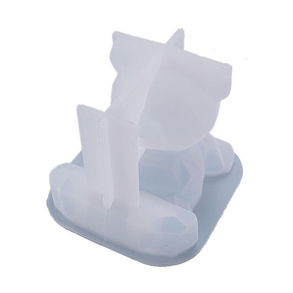Osdhezcn Resin Crystal Epoxy Mold Cartoon 3D Bear Phone Holder Casting Silicone Mould