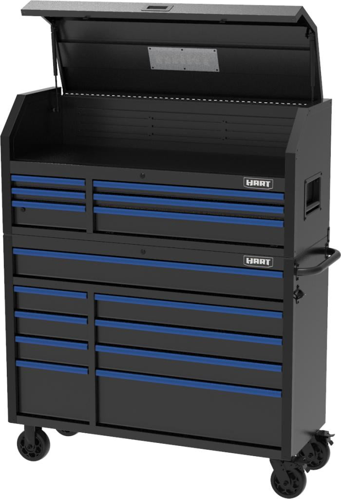 HART 52-Inch 6-Drawer Heavy-Duty Steel Tool Chest, Lockable Garage
