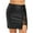 Black, variant on ZVNAΖH Leather Skirts for Women, Women's Solid Color Lace Splicing Zipper Short Leather Skirt