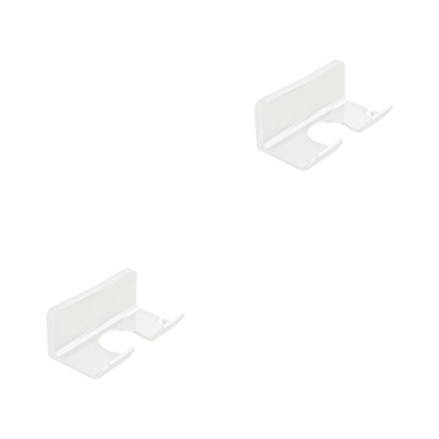 Toystoory Práctico estante de pared con duradero para accesorios de baño estante de baño sin taladrar estilo simple blanco estilo sencillo blanco 2piezas