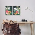 thumbnail image 2 of Stupell Industries Abstract Tropical Florals Whimsical Flower Petals Black Framed by June Erica Vess, 2 of 5