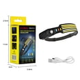 thumbnail image 3 of Linterna de camping COB, banda ligera para faros delanteros para senderismo, pesca (I), 3 of 8