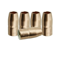 WeldingCity 5-pk Gas Nozzle 169-715 169715 1/2" for Miller Millermatic M-100 (M-10) M-150 (M-150) and Hobart H-9/H-10 MIG Welding Guns
