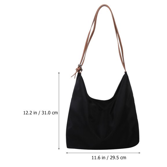 OFFIGAM Woman Bag Handbag Black Oxford Cloth 1Pack Casual Vacations Women