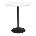 thumbnail image 2 of KFI Studios Mode 4' Round Bistro Table, Designer White, Black Base, 2 of 4