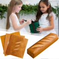 thumbnail image 3 of Bread Shape Gift Wrapping Paper Fun Rustic Bread Baguette-Toast Designs Paper That Makes Gifts Look Like Loaves of Bread_c*, 3 of 5