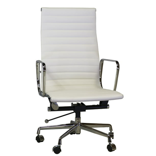 Executive Office Chair White, Eames Style Office Chair White