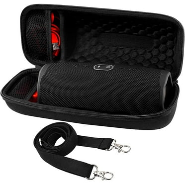 Case Compatible with JBL Charge 4/ Charge 5, Travel Bag for Wireless Speaker, Carrying Storage Bag Fits Charger and USB Cable- Black