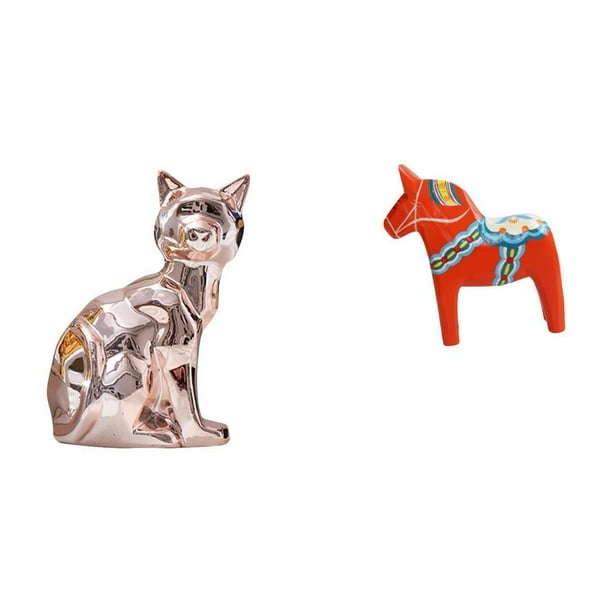 Figura de escritorio,Estante de estatua de gato para escritorio,oficina,decoración del hogar,Figura decorativa de cerámica para escritorio,decoración del hogar,Figura de escritorio,Estatuas