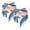 Multi-colored 2, variant on PhooArto Dolphins Jumping Sea Dog Bandanas, 2 Pack Soft Washable Pet Scarf Triangle for Large Dogs Puppies and Cats