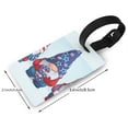 thumbnail image 4 of Balery Cute Gnomes in USA1 Print Durable Luggage Tags with Secure Strap, Personalized Travel ID Tags for Suitcases, Bags, and Backpacks - Easy Identification for Men and Women, 4 of 8