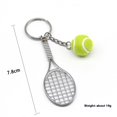 thumbnail image 2 of Mini lindo llavero de fútbol llavero de bolos llavero de tenis llavero de béisbol para hombres mujeres niños niñas regalos, 2 of 5