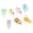 seven colors, variant on Pack of 10 Artistic Resin Cats Charm Lovely Charm in Resin for Crafting Necklaces Bracelets and Keychains
