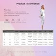 thumbnail image 7 of iixpin Women's Metallic Shiny Long Sleeve Back Zipper Jumpsuit One Piece Full Body Fitness Bodysuit Blue XXL, 7 of 7