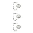 thumbnail image 2 of Justharion 2pieces Easy Installation Folding Purse Hook Hanger Durable Practical Function Portable Folding Hook silver 3Set, 2 of 6